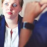 Women discussing issue